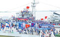 九江热血球迷齐聚湖口 高声齐呼“九江威武！足球腾飞！”
