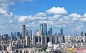 航拍南昌红谷滩区楼宇林立（图）