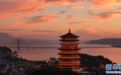 长江十年行丨江西湖口：落日晚霞美如画（图）