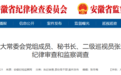 安徽省纪委监委通报：张培阳被查！