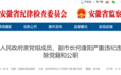 合肥市原副市长何逢阳被“双开”！另有3人被通报
