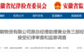 安徽一国企2名干部被查！其中一人系主动投案