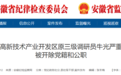 安徽亳州高新技术产业开发区原三级调研员牛光严重违纪违法被开除党籍和公职