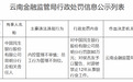 民生银行昆明分行被罚80万元，一责任人遭禁业12年