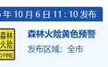 珠海森林火险黄色预警生效 注意防火及用火安全