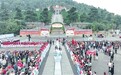 江西省第十七届运动会火炬传递起跑仪式在安源举行