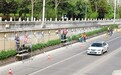 我市试点为下穿立交 龟裂破损墙面“换妆”