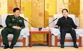 魏民洲会见 武警工程大学校长政委