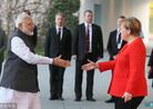 德国总理默克尔会见印度总理莫迪 打开