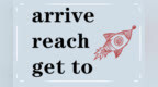 英语词汇语法速记：<em>arrive</em>、reach、get to