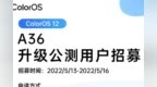 业界良心典范！OPPO <em>A36</em>升级公测开启：入门机也能享最新系统体验