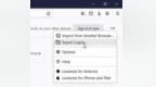 Firefox最新功能：将网站账号和密码导出到 <em>CSV</em> 文件