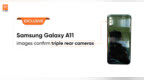 三星Galaxy <em>A11</em>手机背壳曝光 采用后置三摄设计