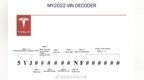 特斯拉的 <em>VIN</em> 码都是什么意思？谁来解释一下这17个字符？