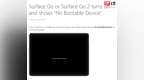 微软修复Surface <em>Go</em>/<em>Go</em> 2“No Bootable Device”错误