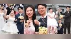 今天，32对新人在哈尔滨雨中完婚，高清大图！不仅颜值高，还都是……
