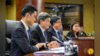 運輸工務司司長譚偉文列席立法會全體會議，議程為細則性討論及表決《海域使用法》法案，以及引介、一般性討論及表決《電信法》法案