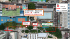 新中央圖書館上蓋工程施工 士多鳥拜斯大馬路近塔石一段15至19日實施臨時行人過路措施