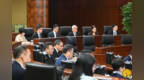 行政法務司司長黃少澤列席立法會全體會議，議程為細則性討論及表決《鞏固退休基金會的財政資源》法案