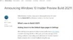 微软发布<em>Win</em> 10 Insider Preview Build 20211