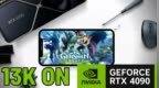RTX 4090玩PC版《原神》：<em>13K</em>分辨率画质绝美！流畅如飞
