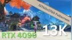 RTX 4090 显卡以 <em>13K</em> 分辨率运行《原神》，每帧约 180 兆像素