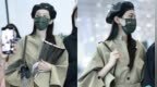 周也身穿卡其色<em>风衣</em><em>搭配</em>贝雷帽造型 成熟靓丽又不失可爱