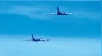 在日本海，中俄两军联合空中战略巡航