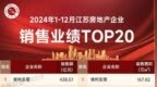 2024年1-12月江苏省房地产企业暨江苏省本土国企销售业绩排行榜
