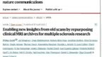 最大化挖掘临床MRI数据价值，<em>UCL</em>团队提出MindGlide模型，实现多发性硬化症病变量化