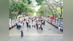 “孤岛奋战 红旗不倒”——庆祝海南解放75周年主题巡展活动（三亚站）在临春岭森林公园广场举行