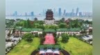 南昌滕王閣東方大廈外立面改造預(yù)計6月中旬完工