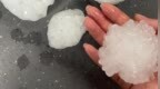 北京冰雹有这么大！