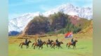 肃南首支公安骑警队授旗成立