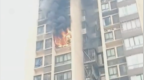 高层住宅起火被扑灭又复燃，官方：未造成人员伤亡，原因正在调查