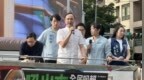 朱立伦率车队赴民进党中央党部抗议，痛批赖清德“史上最无能”