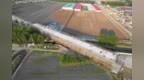哈伊高铁跨222国道特大桥连续梁全部合龙