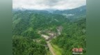 航拍贵州石阡尧上民族文化村 绿意环绕生态美