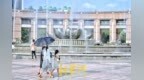 泉城广场音乐喷泉旁消夏纳凉好惬意