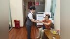 广发银行黄河路支行"我为群众办实事"炎炎夏日送清凉