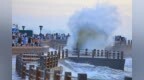 场面壮观！日照海边掀起大浪！