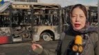 凤凰直击丨伊朗骚乱后，数十辆被焚公交车只剩骨架
