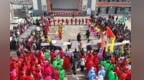 锣鼓喧天秧歌起舞　甘肃灵台民俗盛宴年味浓