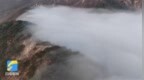 日照五莲：气温回暖 大青山现云海美景仿若水墨画卷