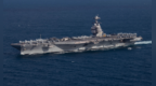 美国“福特”号航母驶离克罗地亚港口