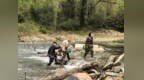 河水突涨茶农被困，黄山警方横渡激流暖心营救