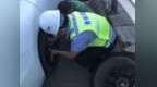 河北高速集团青银分公司：巡查遇爆胎车辆 热心救助解司机燃眉之急