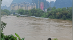 广西河池强降雨致宜州区部分河段水位上涨，将出现洪峰