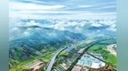 甘肃陇西梯田云雾萦绕宛如山水画