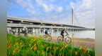 石家庄市滹沱河畔骑行：晨光伴骑行